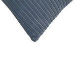 Ribbed Cushion Set, Velvet Fabric | Set of 2 | Grey