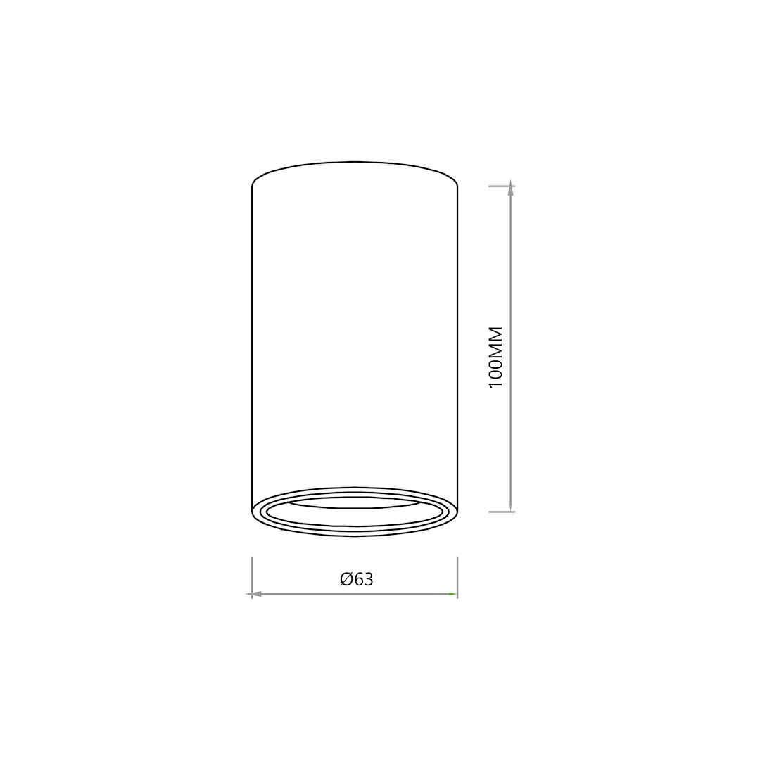 Genesis Spotlight Gold Aluminium 1xgu10 10cm