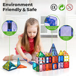 Kids Magnetic Building Blocks Magnetic Tiles Educational Construction Toy | Multi Colour