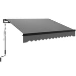 Electric Awning W/ Led Light And Remote Controller | Medium | Dark Gray