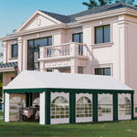 Marquee Gazebo, Party Tent With Sides And Double Doors | Large | White