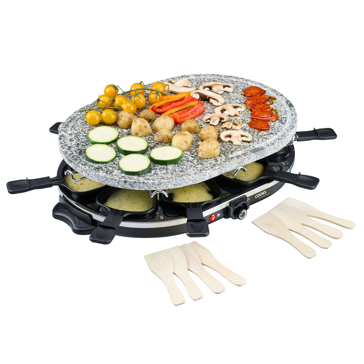 Electric Raclette Grill With Stone Plate