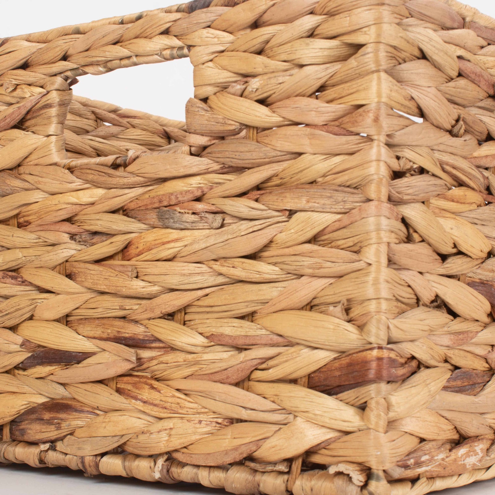 Water Hyacinth Rectangular Storage Basket | Medium | Brown