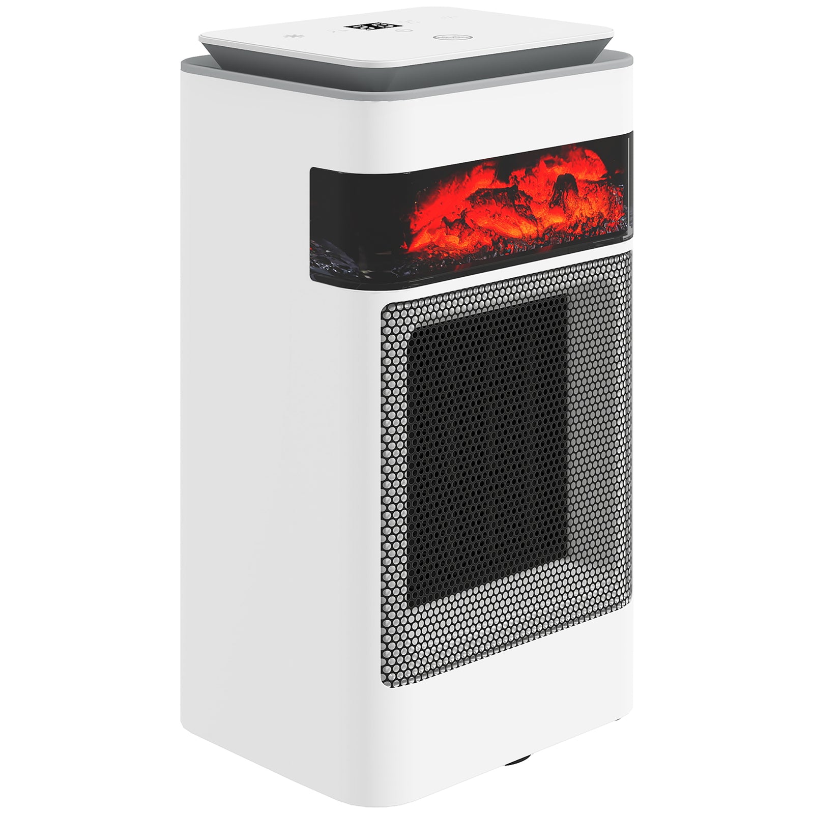 HOMCOM 1500w Fan Electric Heater With 3 Modes, Adjustable Thermostat, White