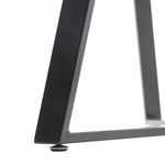 100cm Dia X 75cm H Round Dining Table,tempered Glass Top With Black Powder-coated Iron Legs