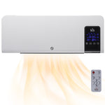 2000w Wall Mounted Ceramic Heater With Remote Control | One Size | White