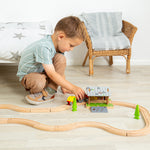 Bigjigs Toys Barnyard for Wooden Farm Train Set