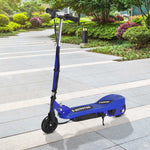 Folding Kids Electric Scooter 7-14 Adjustable Battery Power | Blue