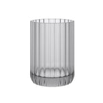 Toothbrush Holder Tumbler, Glass, 8cm, Smoke Grey, Lido Collection