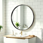 Wall Mirror 61 Cm, Wall Mounted Bathroom Mirror | Black