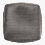 Theo Cord Bean Bag Pouffe Footstool | Charcoal