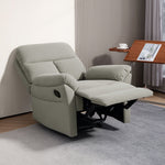 Recliner Armchair, Reclining Chair With Adjustable Leg Rest | One Size | Grey