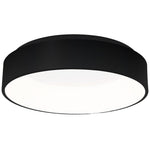 Ohio Led Flush Ceiling Lamp In Stylish Matt Black 24w(122w) With A Diameter Of 45cm