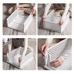 Foldable Stackable Drawer Storage Basket