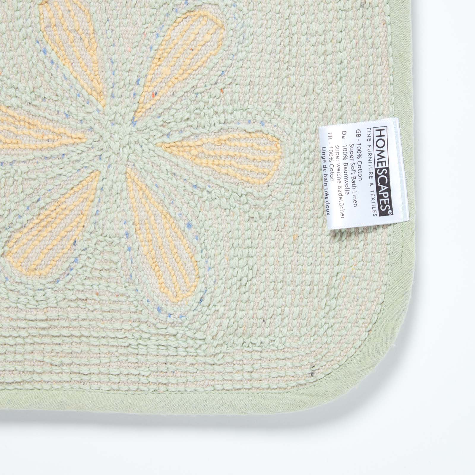 Floral Multi Colour Cotton Bath Mat | Bath Mat | Multi Colour