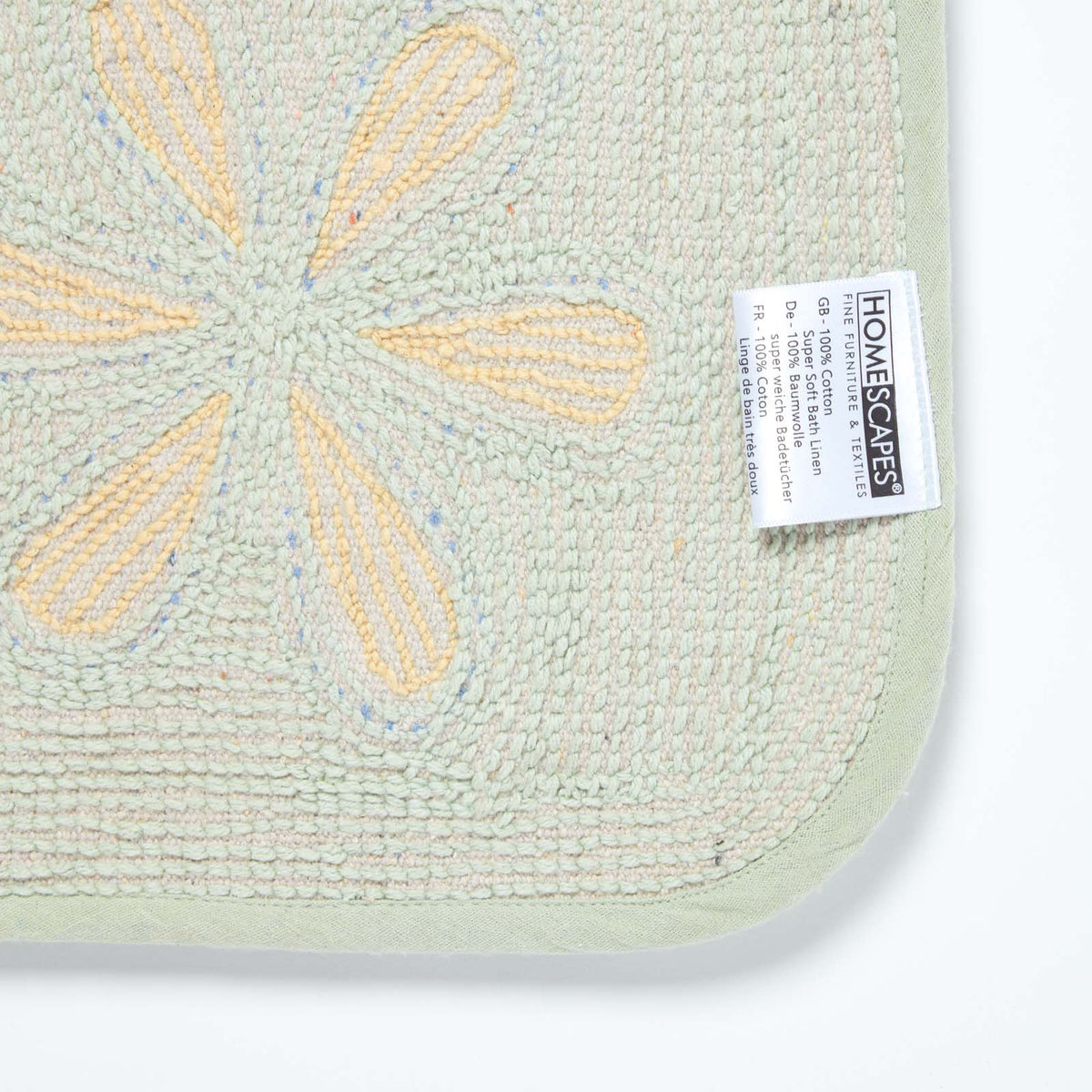 Floral Multi Colour Cotton Bath Mat | Bath Mat | Multi Colour