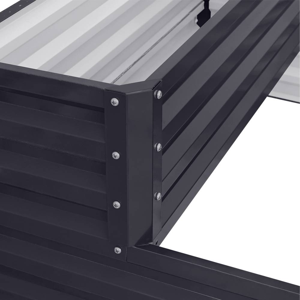 2 Tiers Raised Garden Bed For Planting Outdoor Plants Vegetables