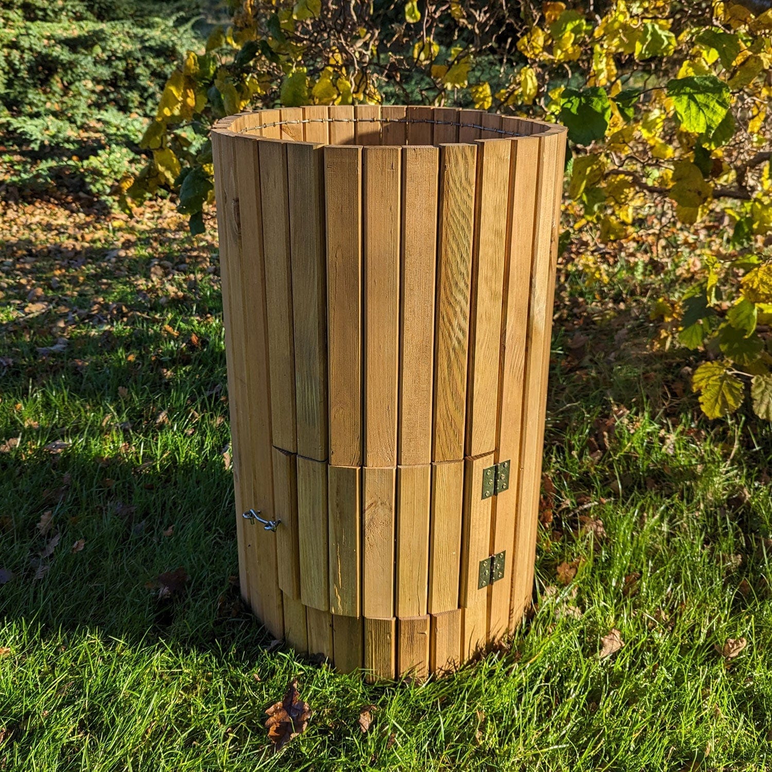 Wooden Potato Planter Barrel | 42cm x 42cm x 65cm | Brown