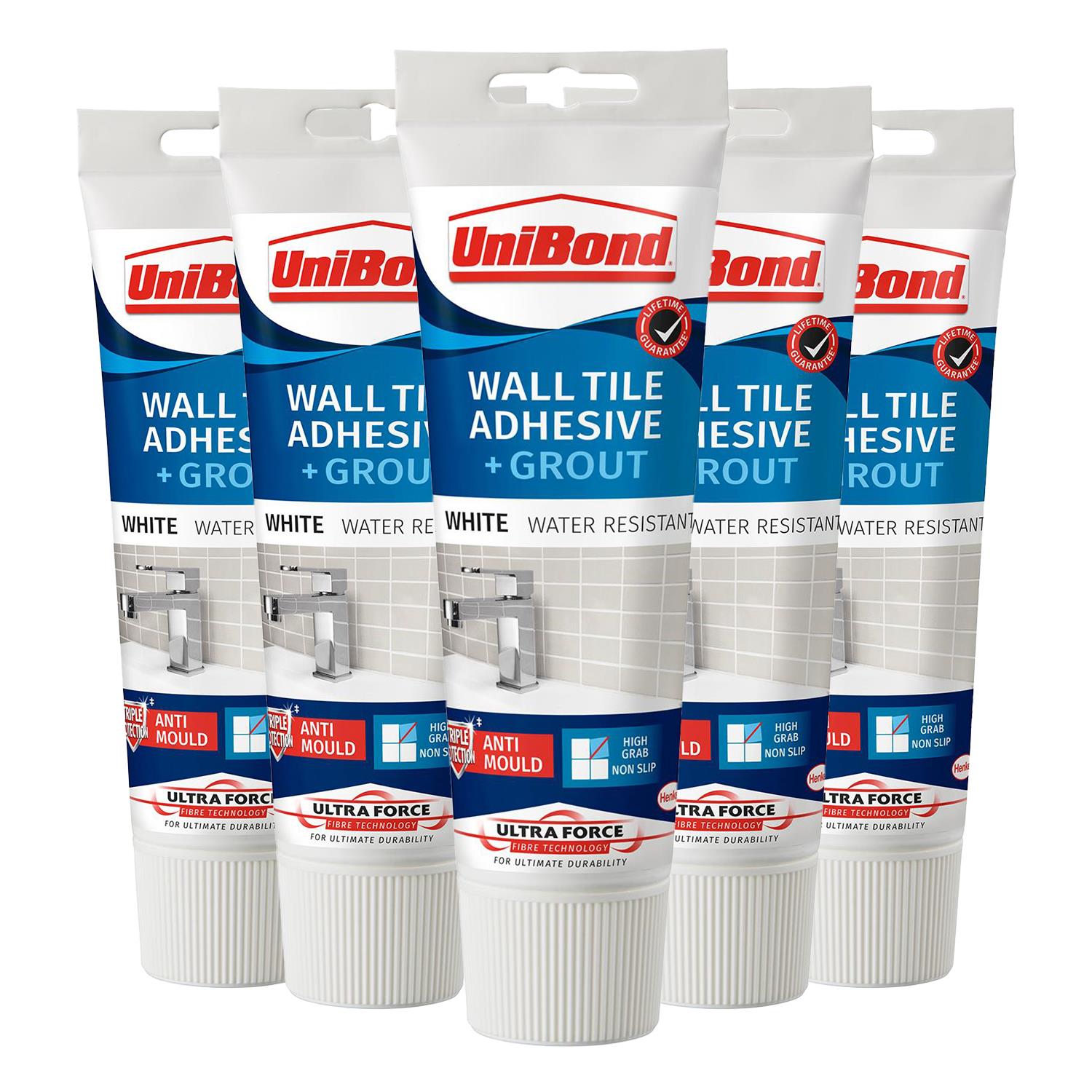 Anti Mould 2 In 1 Wall Tile Adhesive & grout For Easy Tiling 300g | Set-of-5