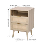Breeins Nightstand Bedside Table With Drawers