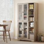 172cm Tall Kitchen Cupboard, Pantry Storage Cabinet | Light Grey