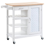 Compact Trolley With Wheels, Embossed Door