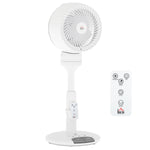 9 Inch Height Adjustable Air Circulator Fan With 9 Setting | One Size | White