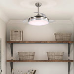 42inch Acrylic Ceiling Fan Light With 3 Blades 6-speed, With Remote Control And Timing Function