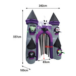 Halloween Lighted Haunted Castle Arch Inflatable