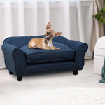 Dog Sofa Bed Pet Chair W/ Soft Cushion, For Xs And S Dogs - Blue