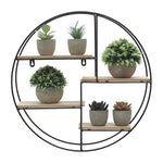Modern Round Floating Decorative Wall Shelf