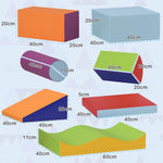 7 Pcs Kids Soft Foam Puzzle Play Blocks Set Learning Toy | Orange