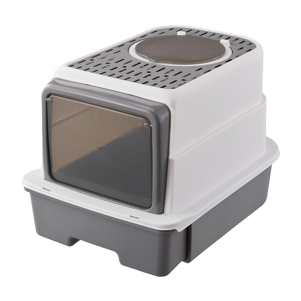 Fully Enclosed Cat Litter Box With Uv Sterilization Rechargeable Smart Cat Toilet