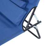 Garden Sun Lounger Folding Recliner Chair | Set of 1 | Blue