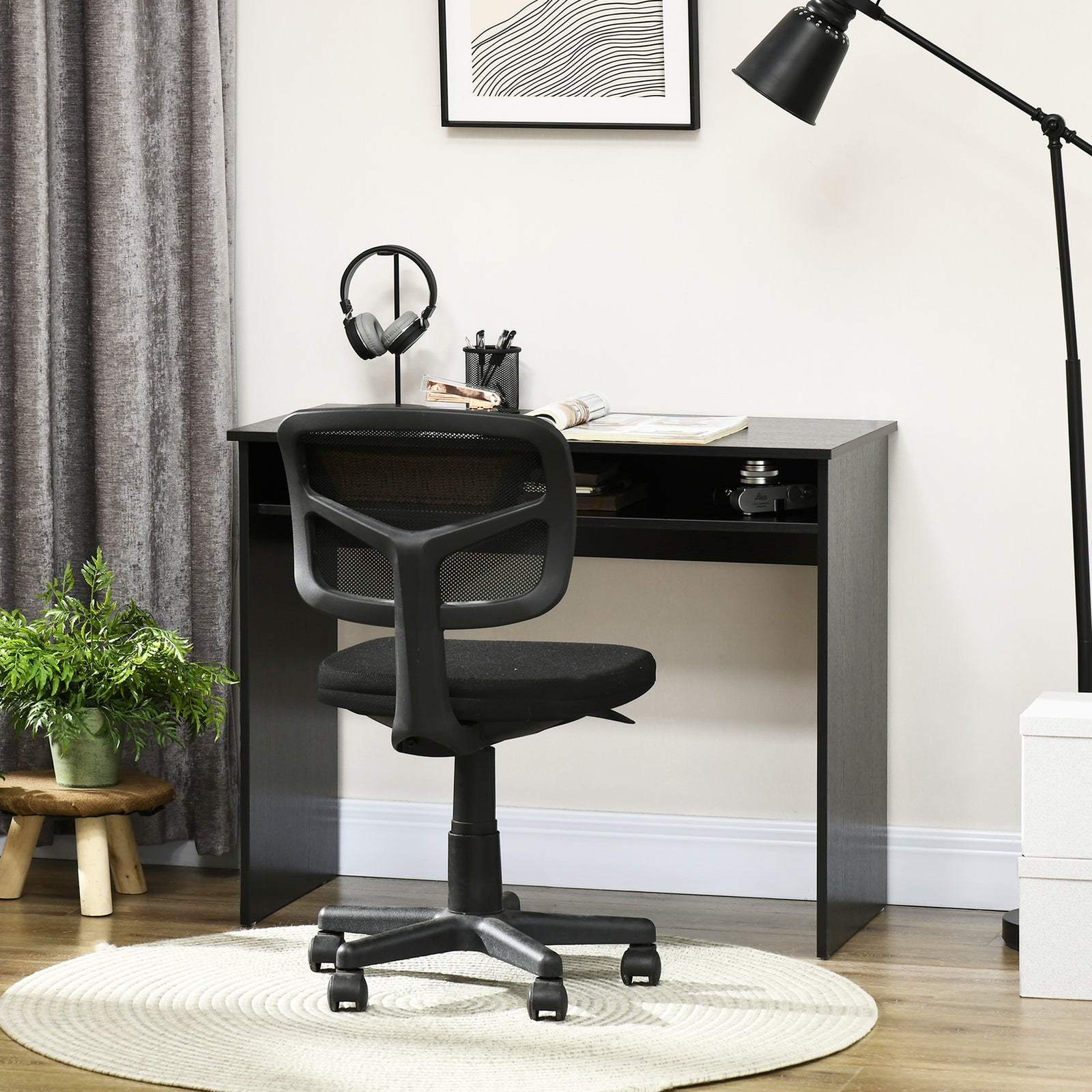 Writing Computer Desk Workstation Pb Home Office Table | Black