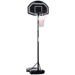 Adjustable Basketball Hoop And Stand 1.6-2.1m Black | Black