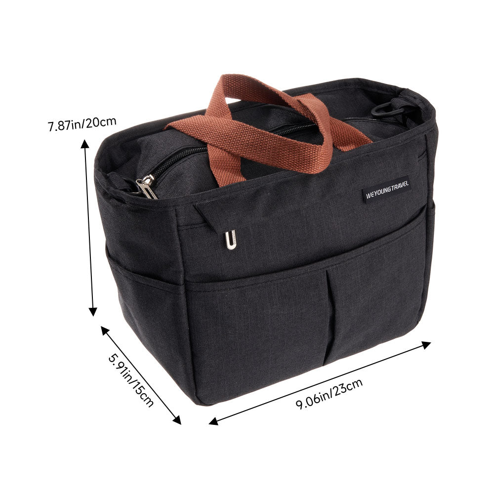 6.5l Portable Insulated Lunch Bag | Black