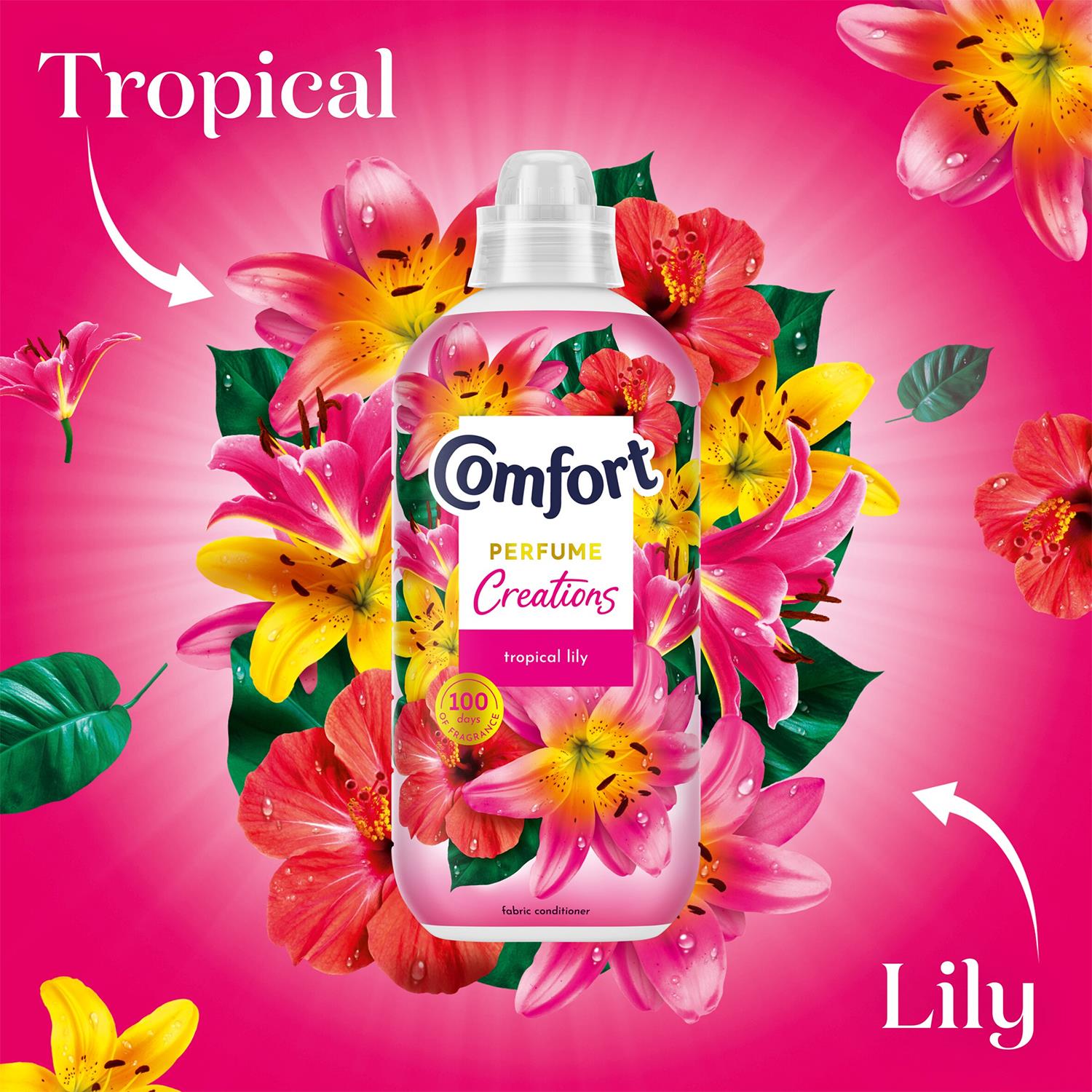 Fabric Conditioner Perfume Creations Tropical Lily, 30w 900 Ml, 8 Pack