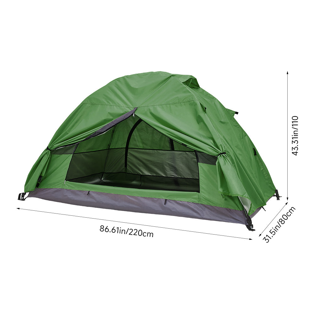 Portable Camping Tent With Detachable Top Cover