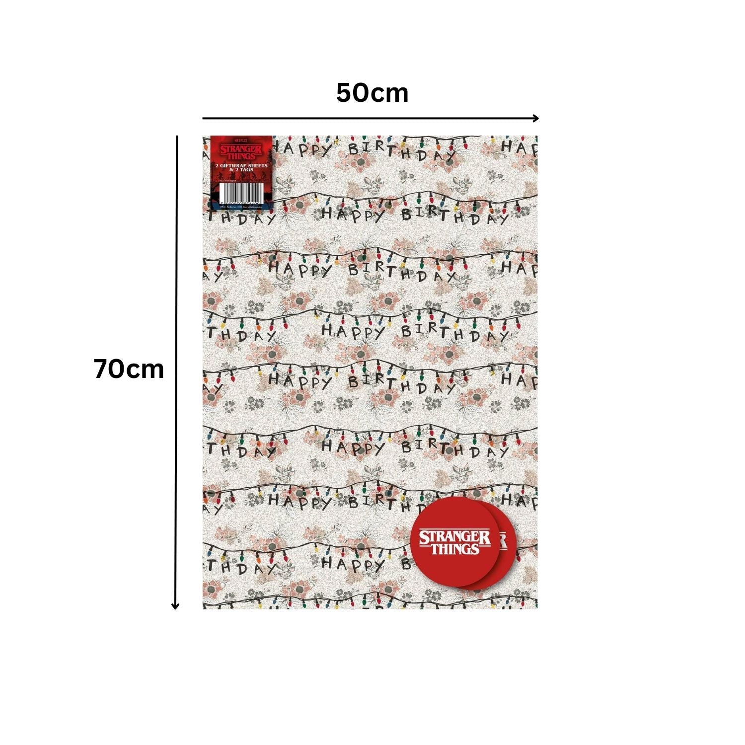 2 Sheets & 2 Tags Gift Wrap