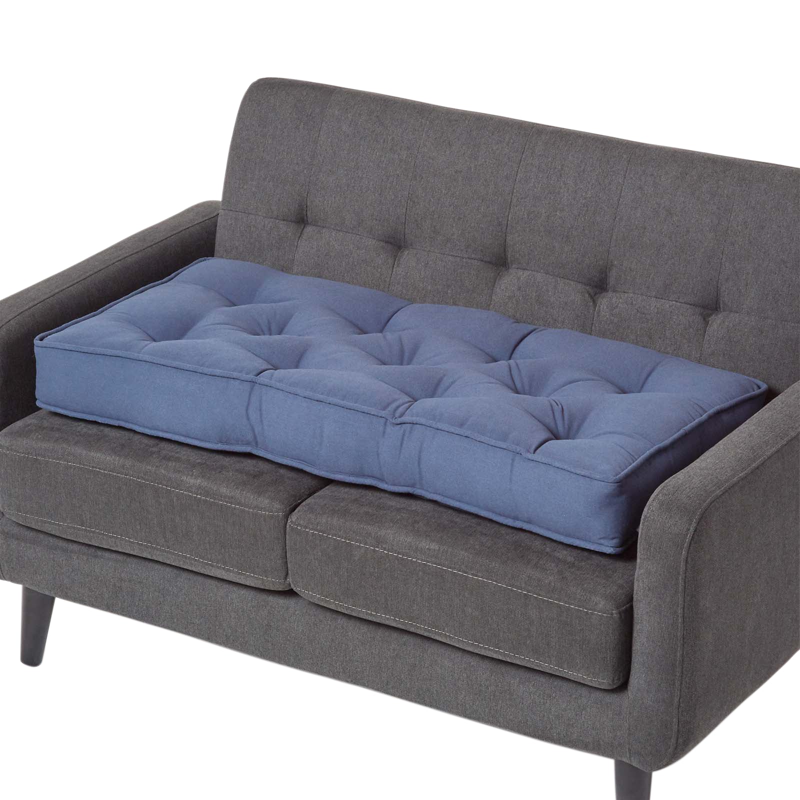 Cotton 2 Seater Booster Cushion | 50cm x 100cm | Navy Blue