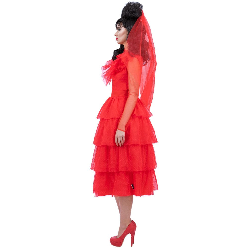 Beetlejuice, Lydia Bride Long Dress Costume | Large