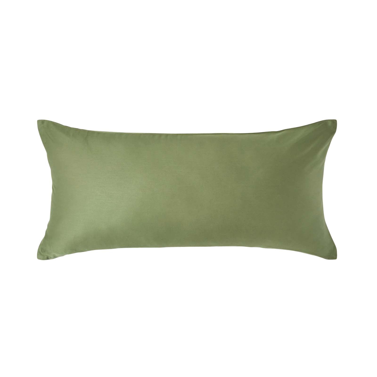 Organic Cotton European Size Pillowcase 400 Tc | 40 x 80cm | Moss Green