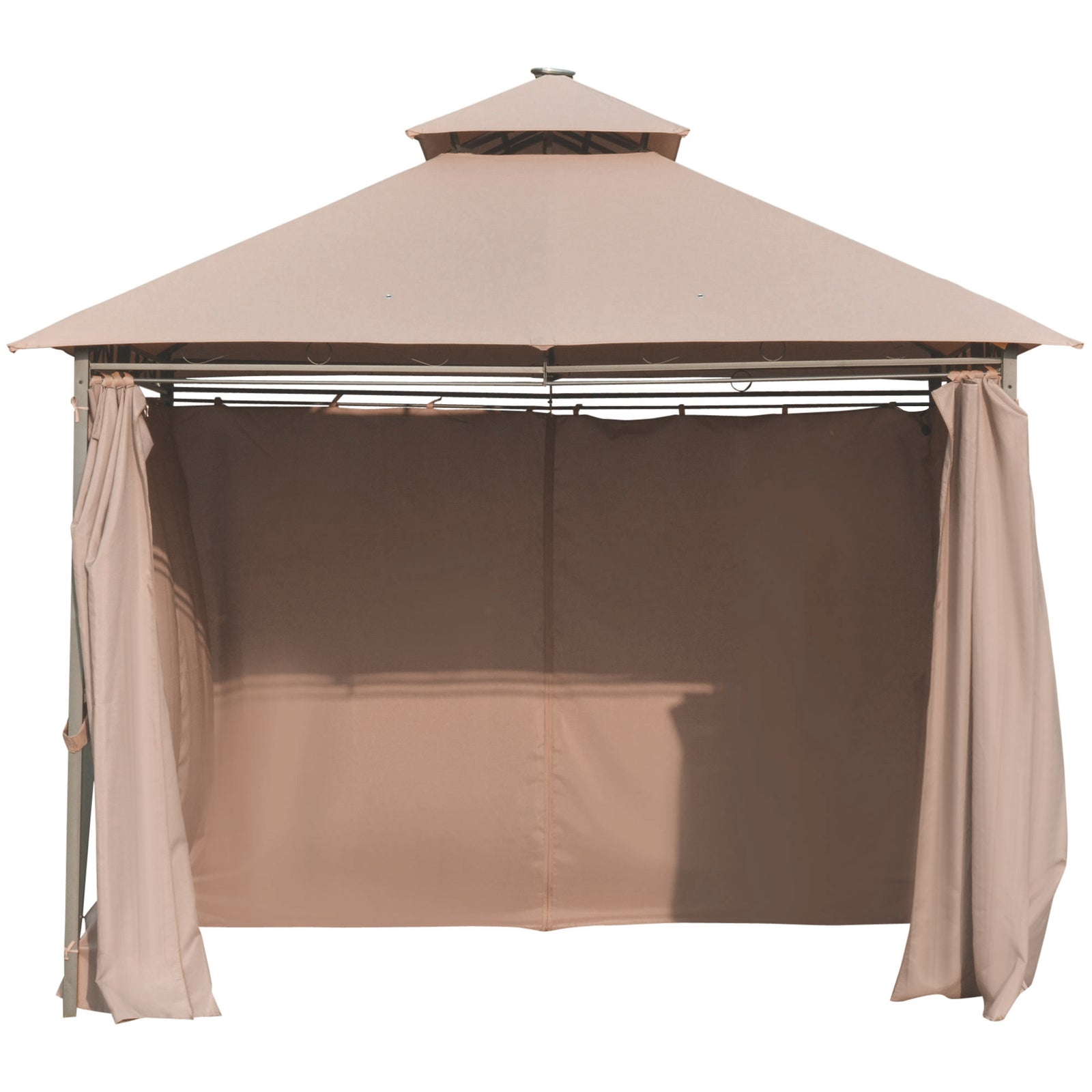 Outdoor Gazebo Canopy Garden Pavilion With Led Solar Light