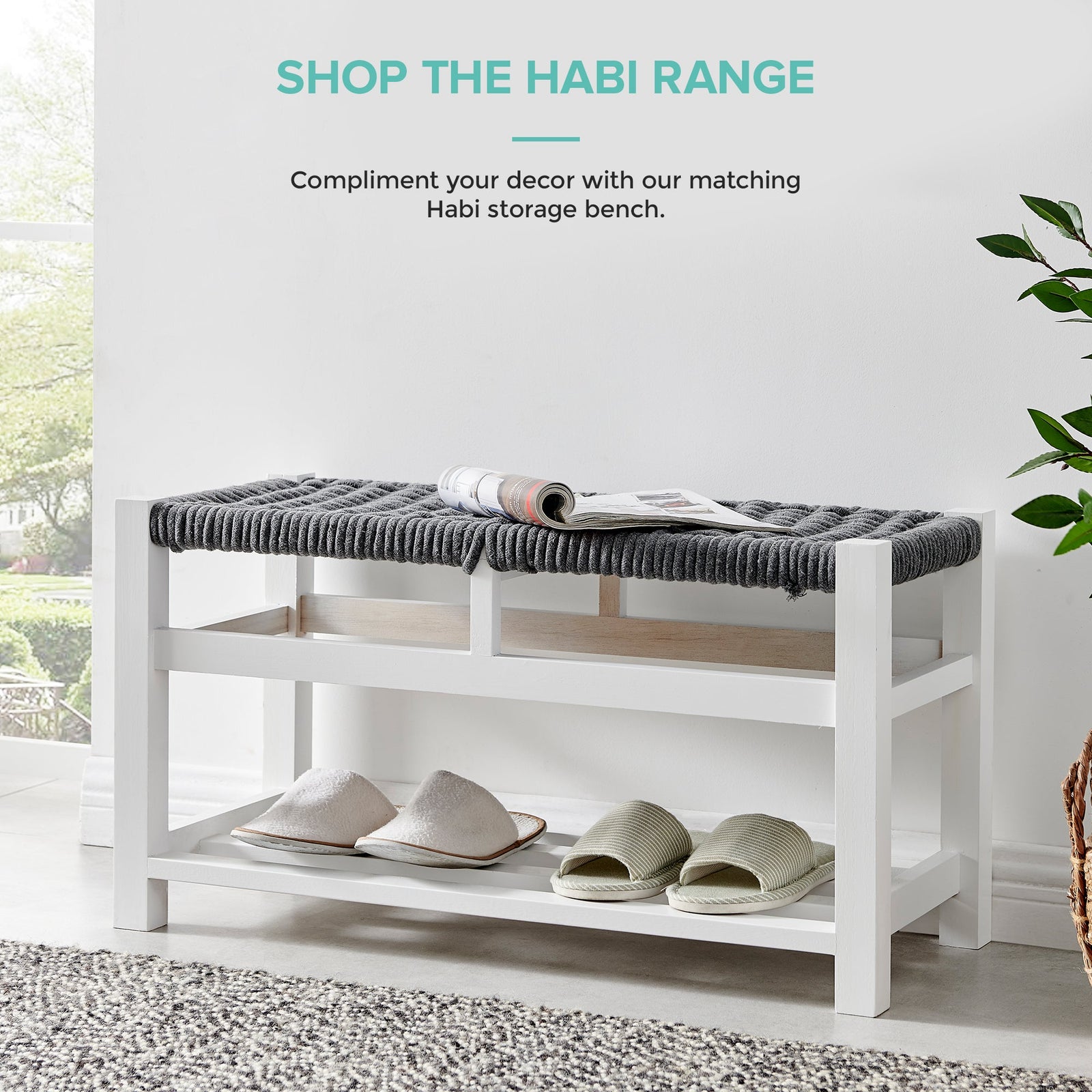 Habi 3 Drawer Storage Unit - Grey
