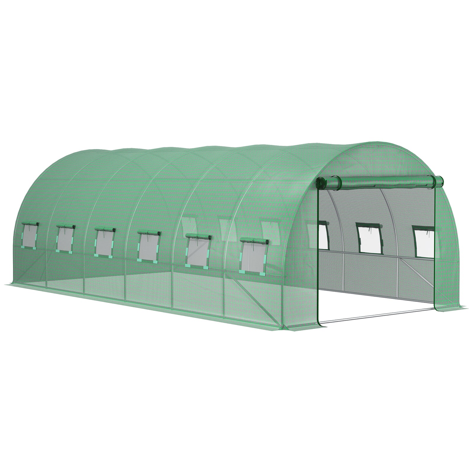 6x3x2m Greenhouse Replacement Cover - Tunnel | Green