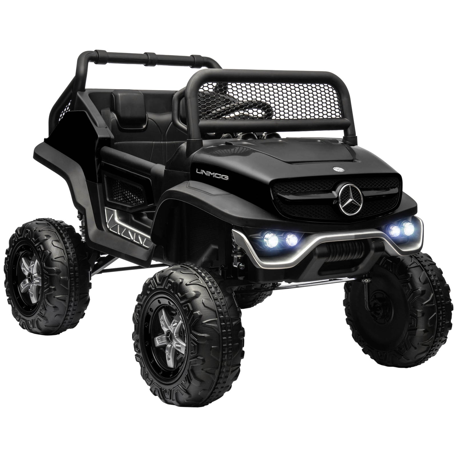 12v Licensed Mercedes-benz Unimog, Kids Electric Ride On Car | Black