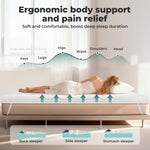 Lavio 4 Inch Mattress Topper King Cooling Memory Foam Pressure Relief Non Slip