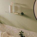 Bathroom Shelf, Organizer, Glass Chrome 10kg Resistance, Start Collection