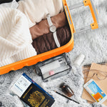 55x35x20cm Cabin Carry On Suitcase Hard Shell Overhead Luggage 100+ Airlines Approved | Cabin | Orange